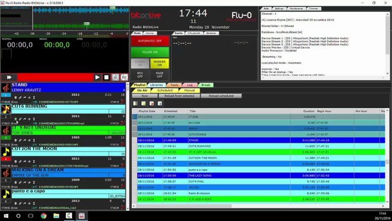 logiciel de radiodiffusion