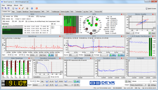 Band scanner 2 DEVA Analyseur et monitoring FM 2