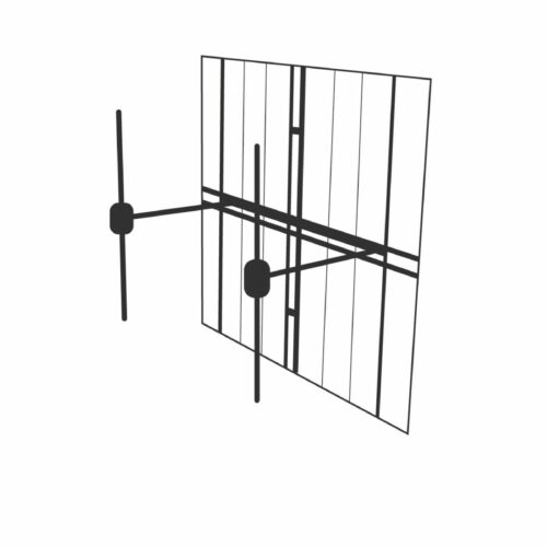 Antenne FM Large-bande à double dipôle H/V