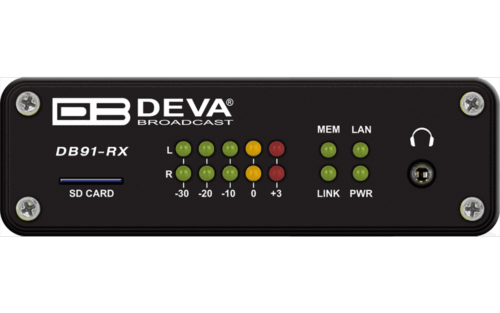 DB91-RX DEVA Décodeur audio réseau IP