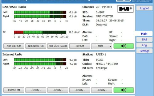 Systèmes de Monitoring DAB/DAB+